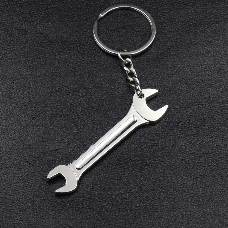 Mini Metal Functional Wrench Spanner DIY Tool Keyring Premium Keychain Gift UK