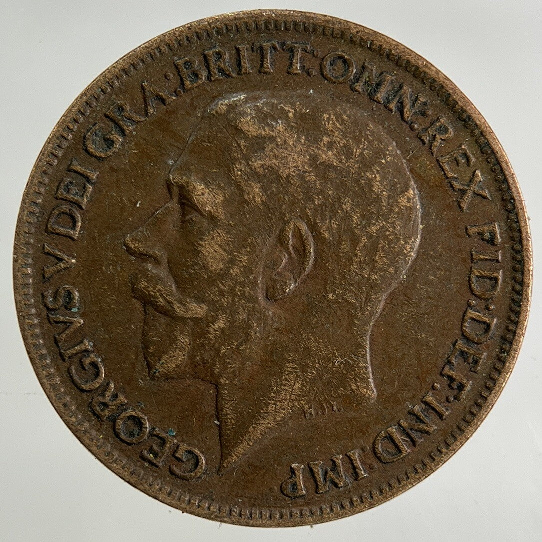 1920 George V Farthing Coin | Fine Collectable Grade