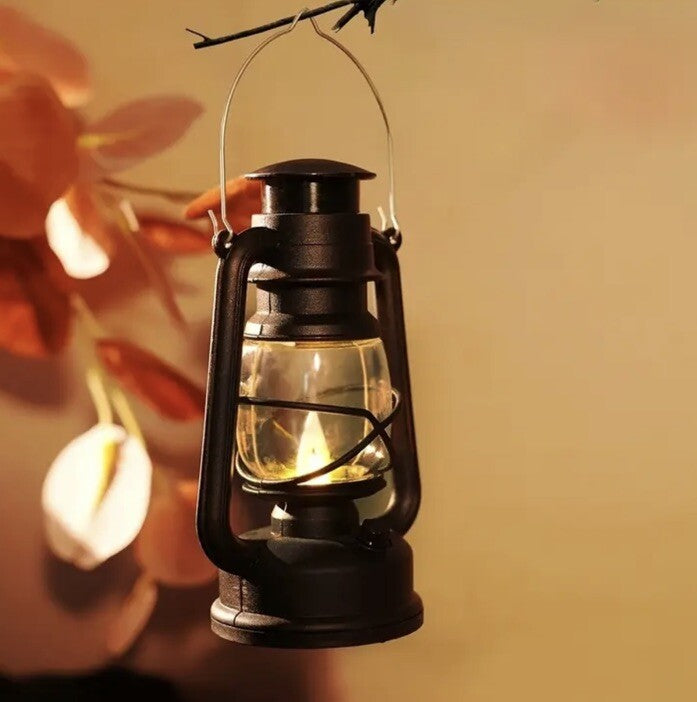 Mini Black Lantern Light Keyring Premium Keychain Gift UK