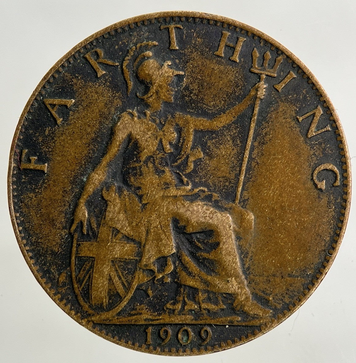 1909 Edward VII Farthing Coin | Fine Collectable Grade