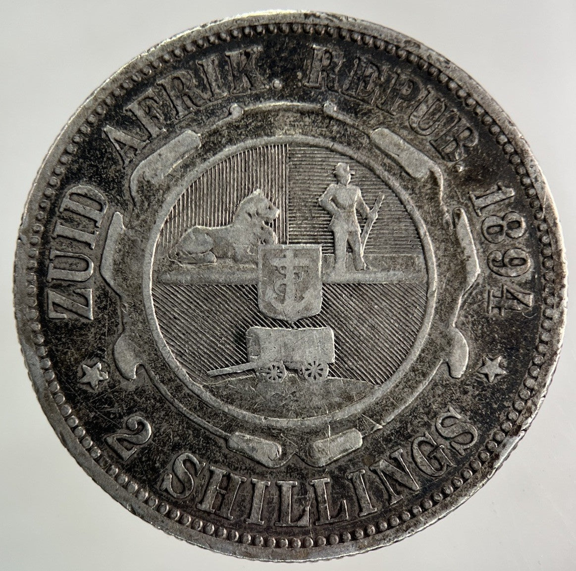 1894 South Africa Florin Silver Coin | Fine Collectable Grade