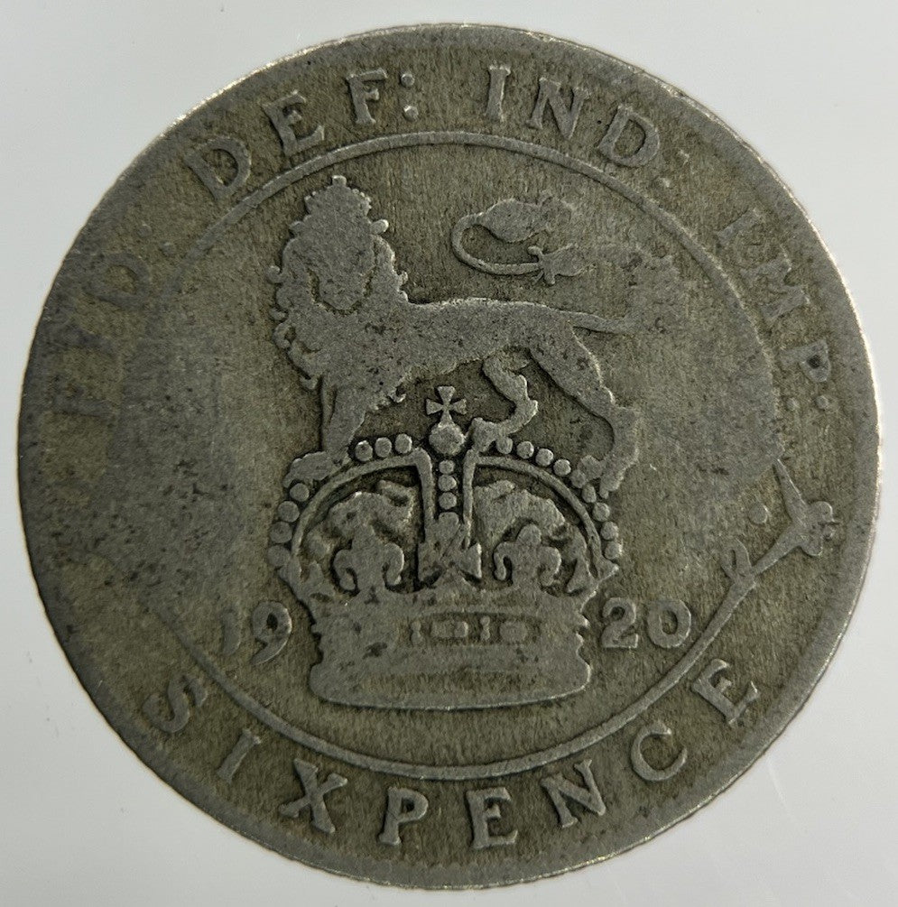 1920 George V Sixpence Silver Coin | Fair Grade