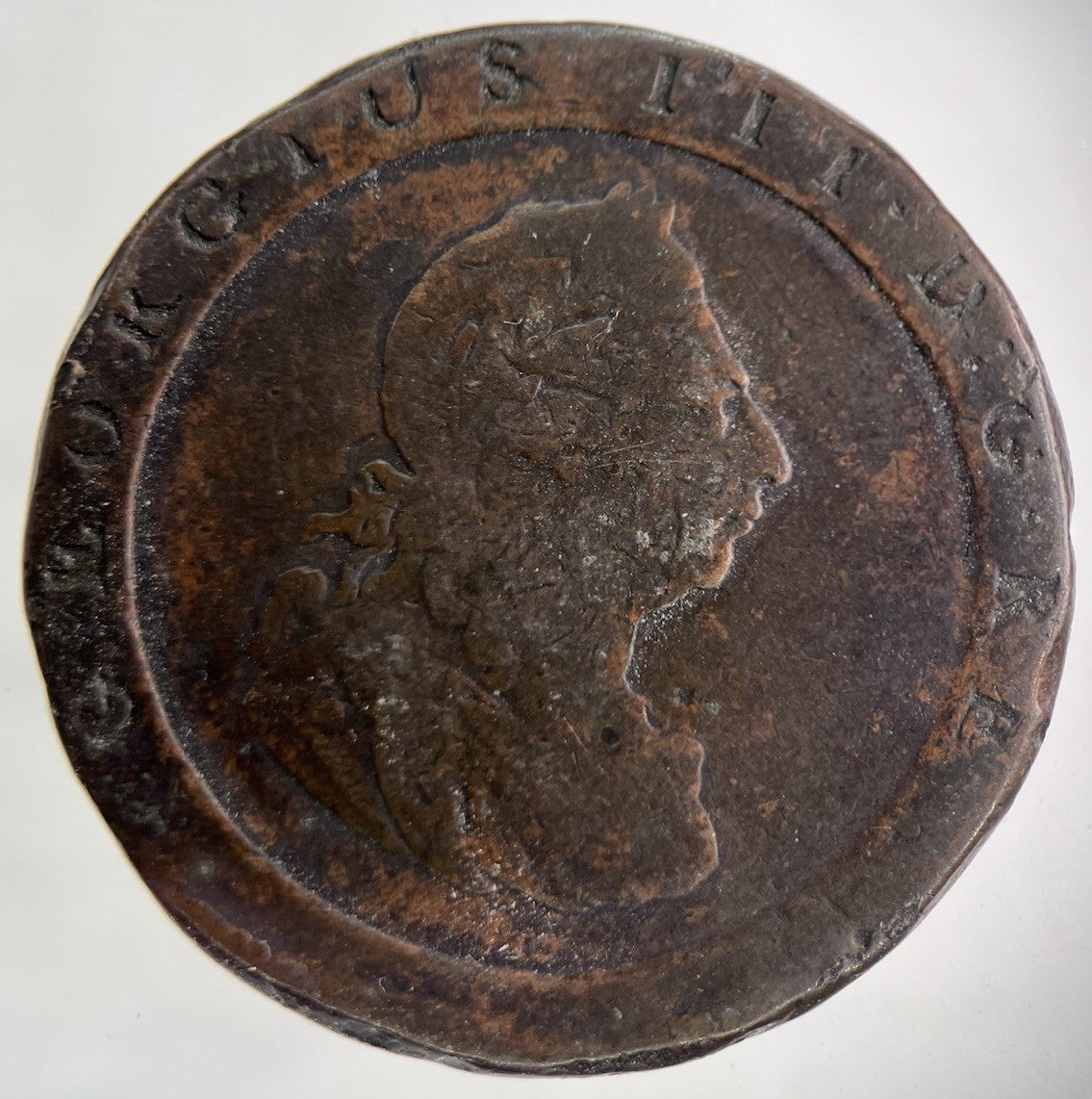 1797 George III 3rd Cartwheel One Penny Coin | Collectable Grade