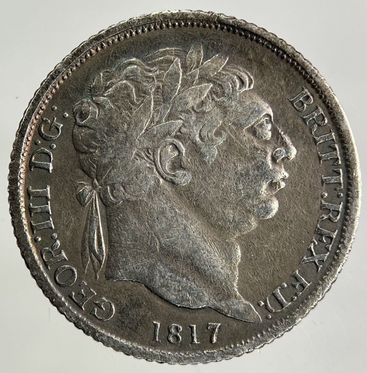 1817 George III 3rd Sixpence Silver Coin | Fine Collectable Grade