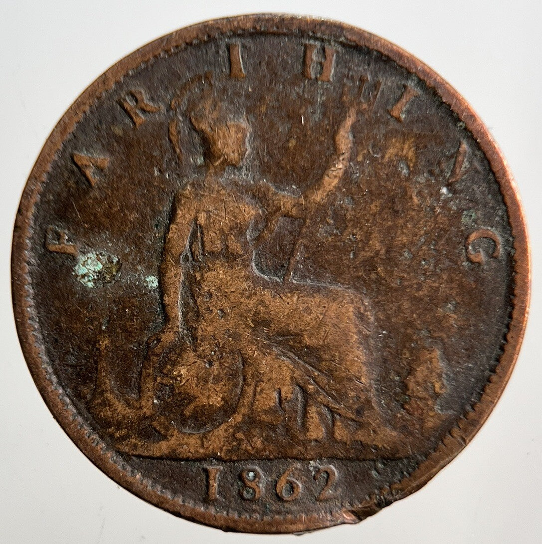 1862 Victoria British Farthing Coin | Collectable Grade