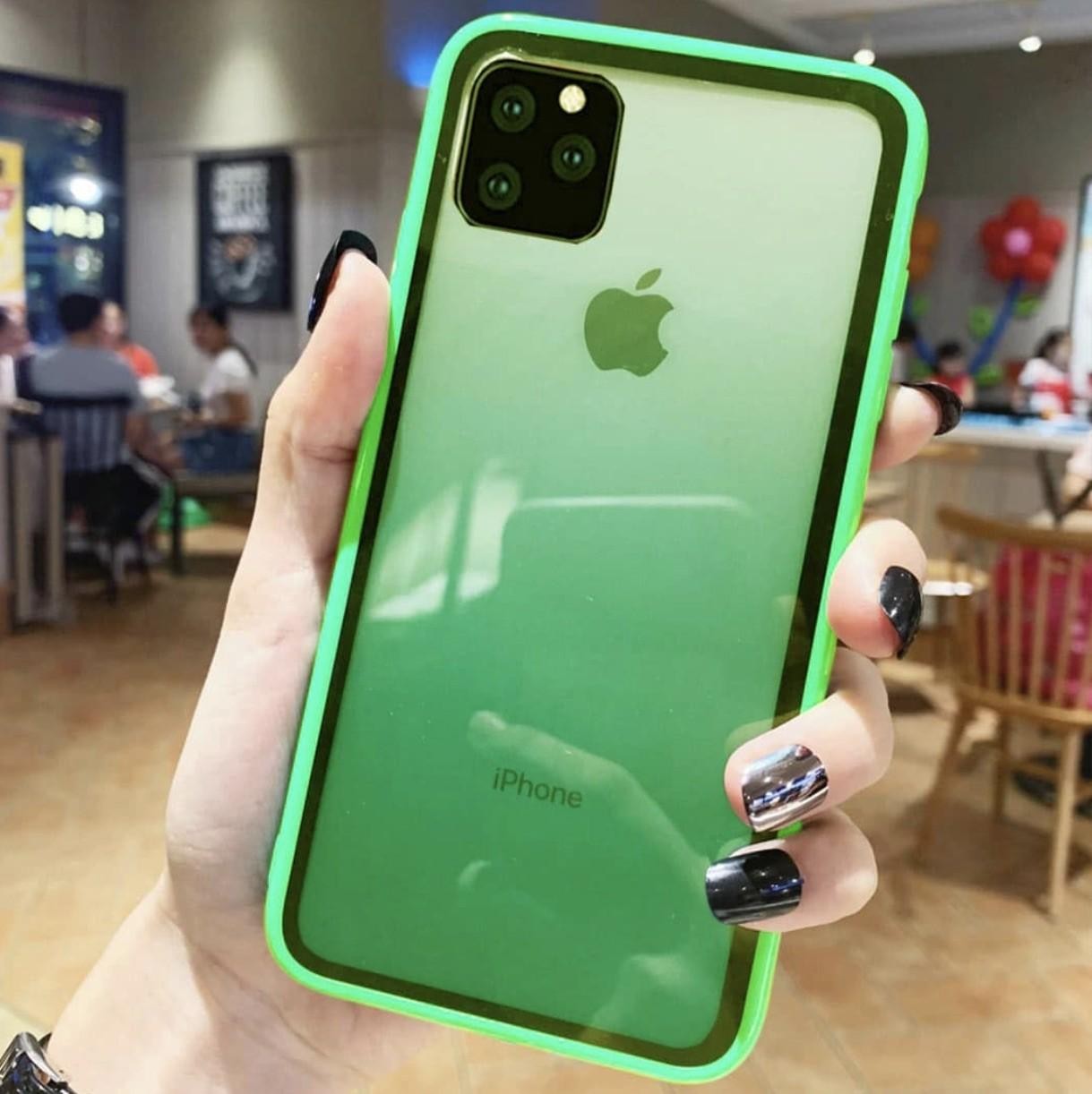 iPhone SE 2020 Green Gradient Bumper Shockproof Protective Case