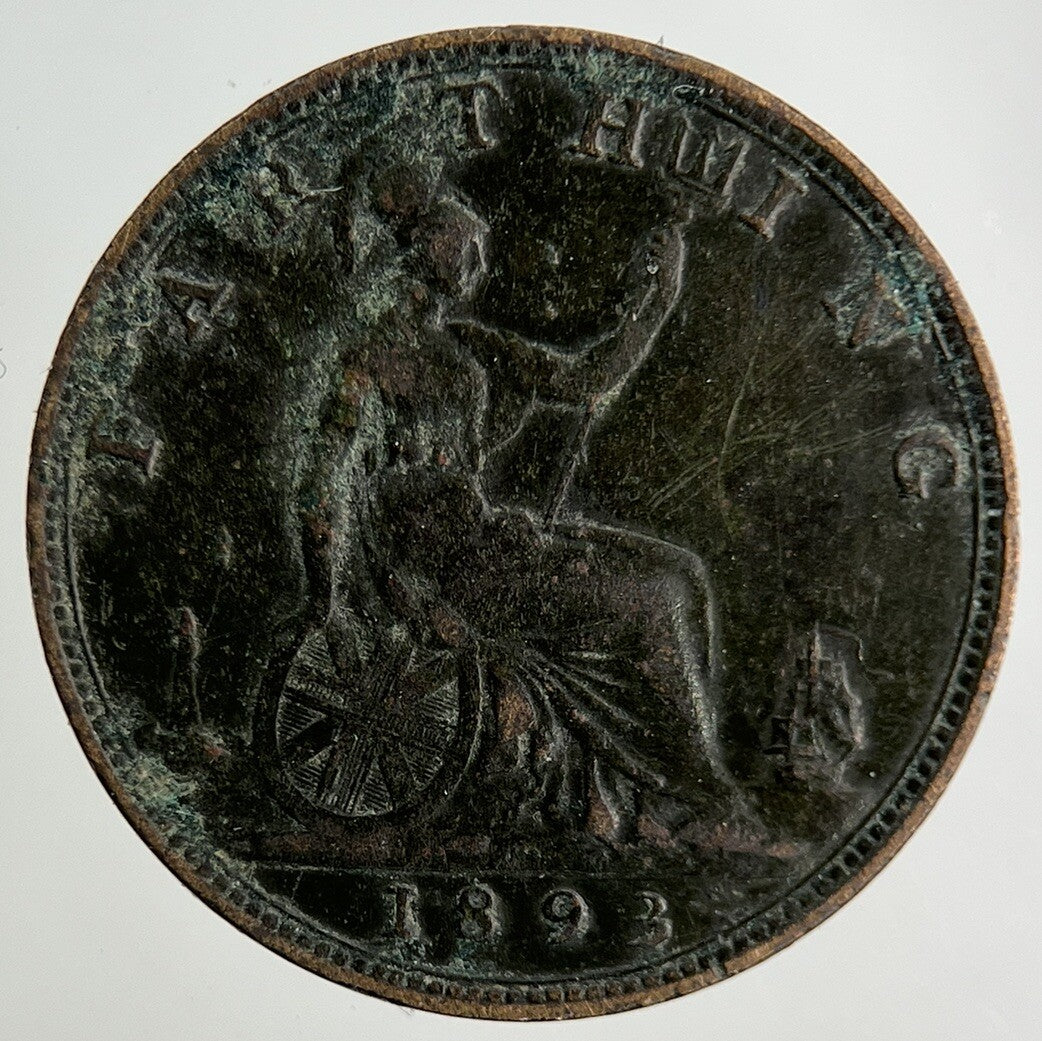 1893 Victoria Farthing Coin | Fine Collectable Grade