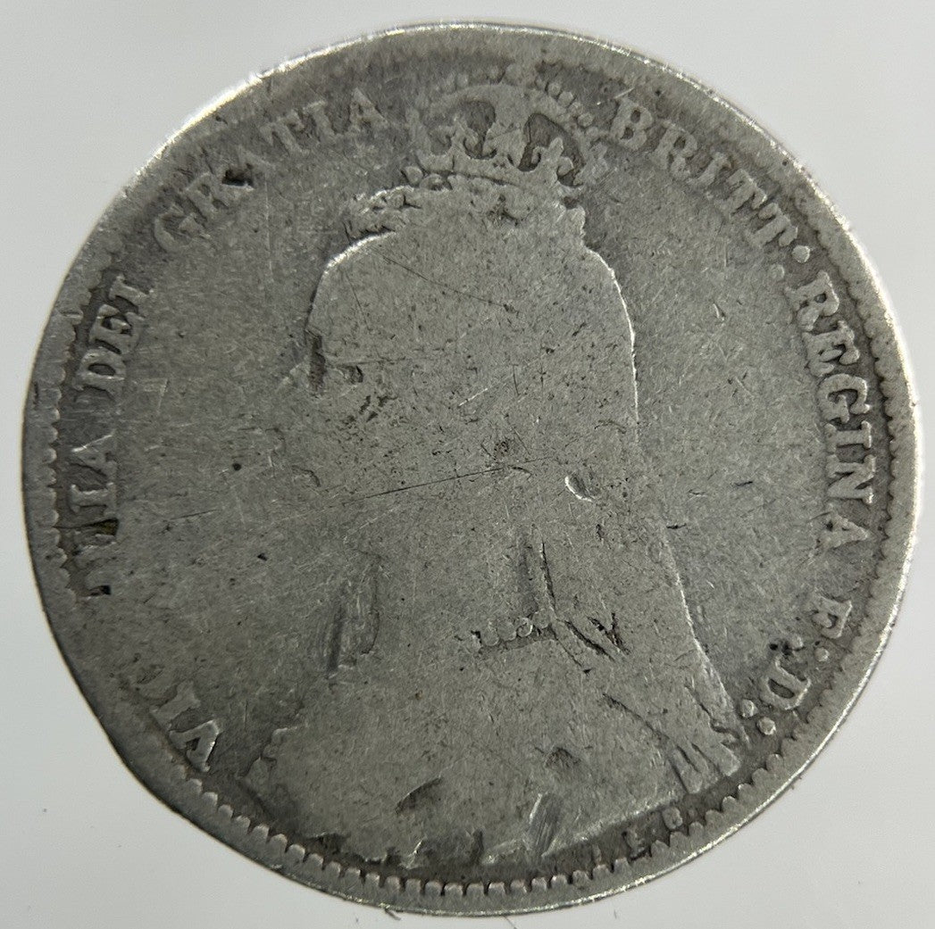 1890 Victoria Sixpence Silver Coin | Fair Grade