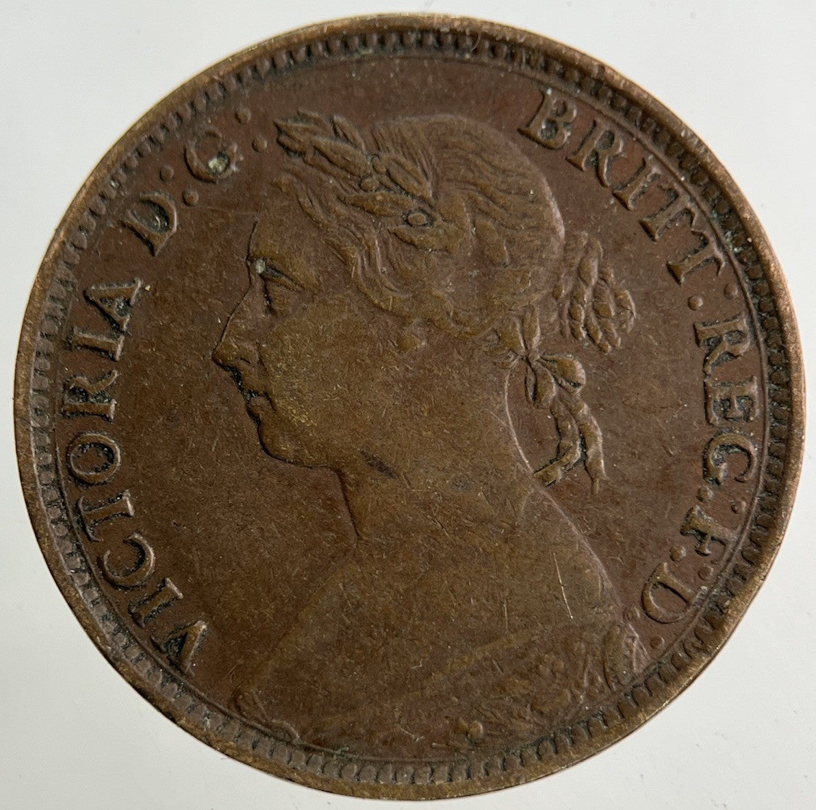 1884 Victoria Farthing Coin | Very High Grade
