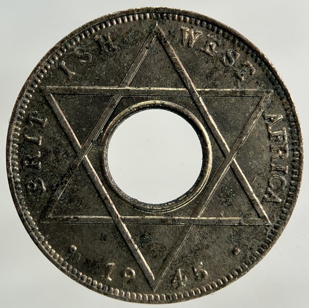 1945 West Africa 1/10 One Tenth Of A Penny Coin | Very Fine Grade