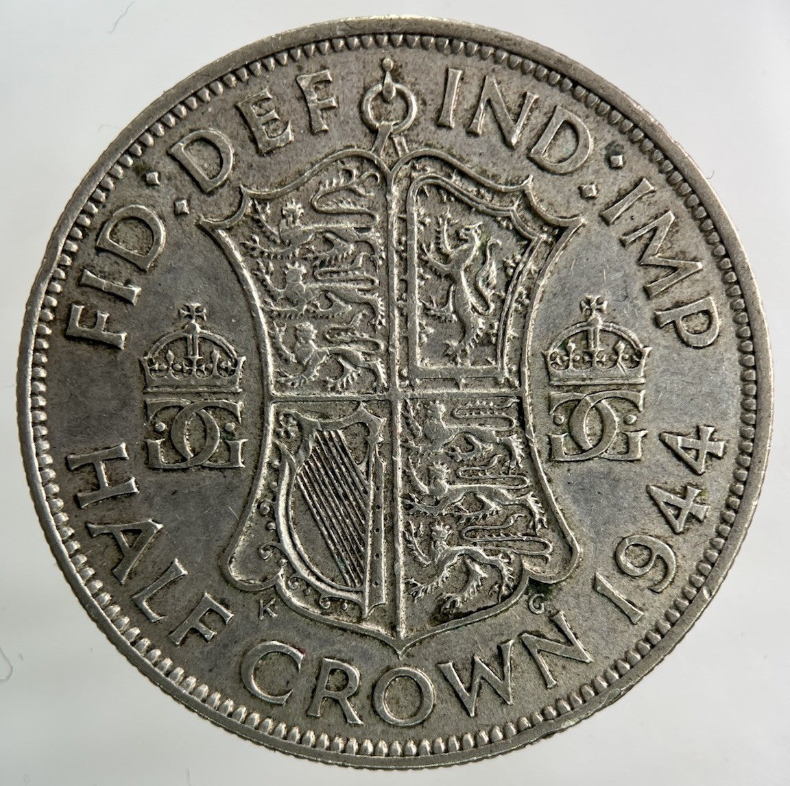 1944 George VI Half - Crown Silver Coin | Very High Grade