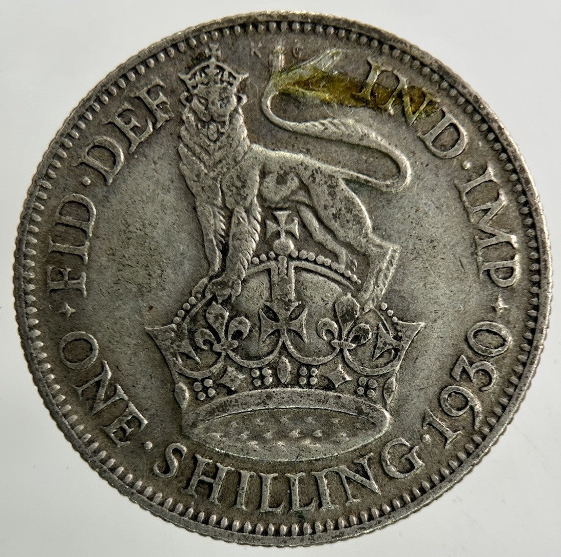 1930 George V Shilling Silver Coin | Collectable Grade