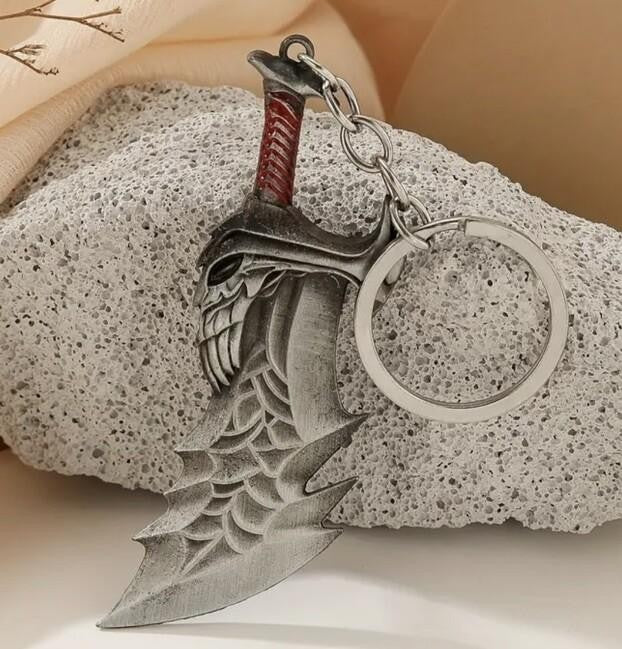 Mini Sword Weapon Skull Knife Shaped Keyring Premium Keychain Gift UK