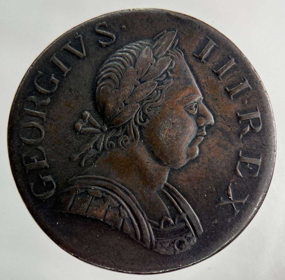 1775 George III 3rd Half - Penny Coin | Very High Grade