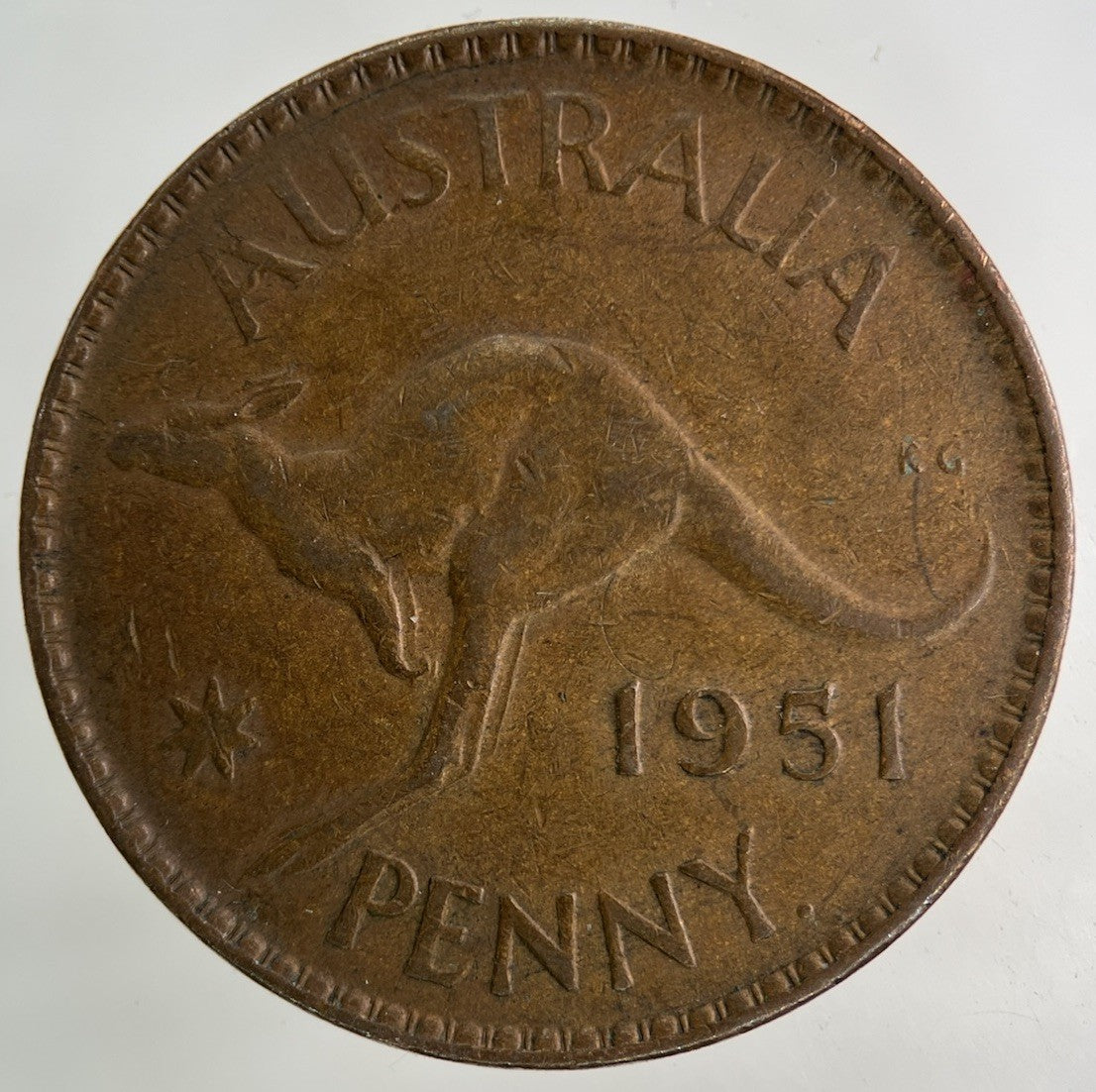 1951 Australia One Penny Coin | Fine Collectable Grade