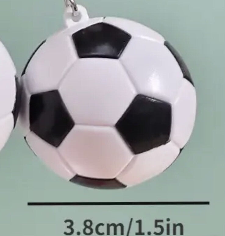Mini Football Soccer Sports Ball Shaped Keyring Premium Keychain Gift UK