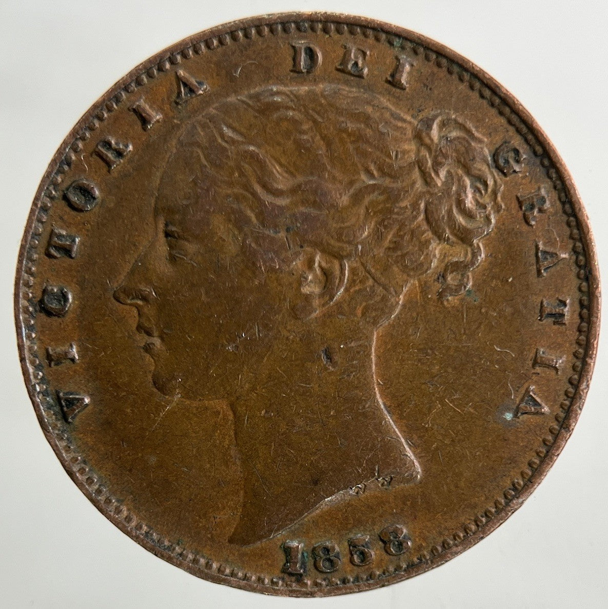 1858 Victoria Farthing Coin | Very High Grade