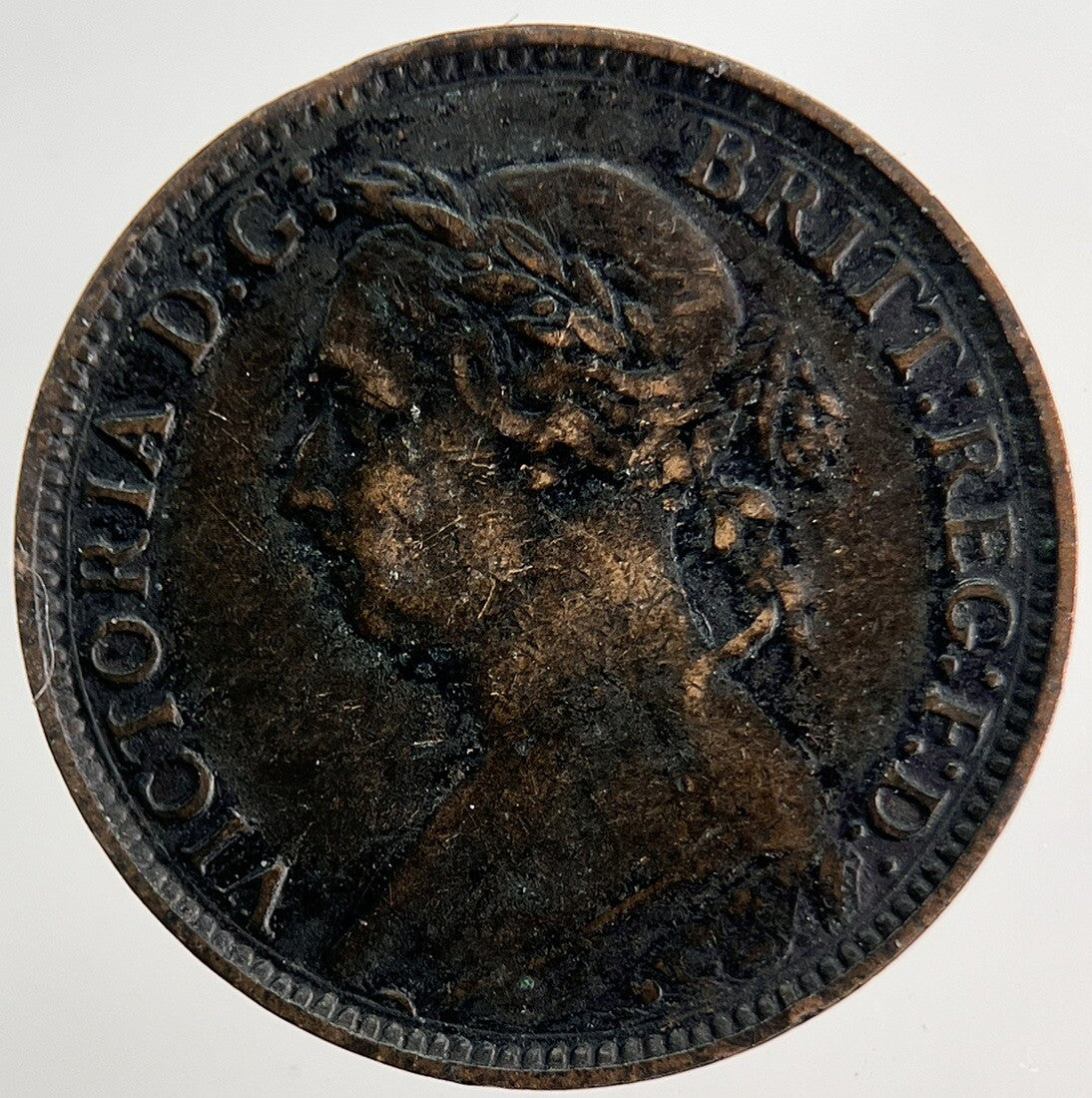 1881 - H Victoria Farthing Coin | Very High Grade | a9739