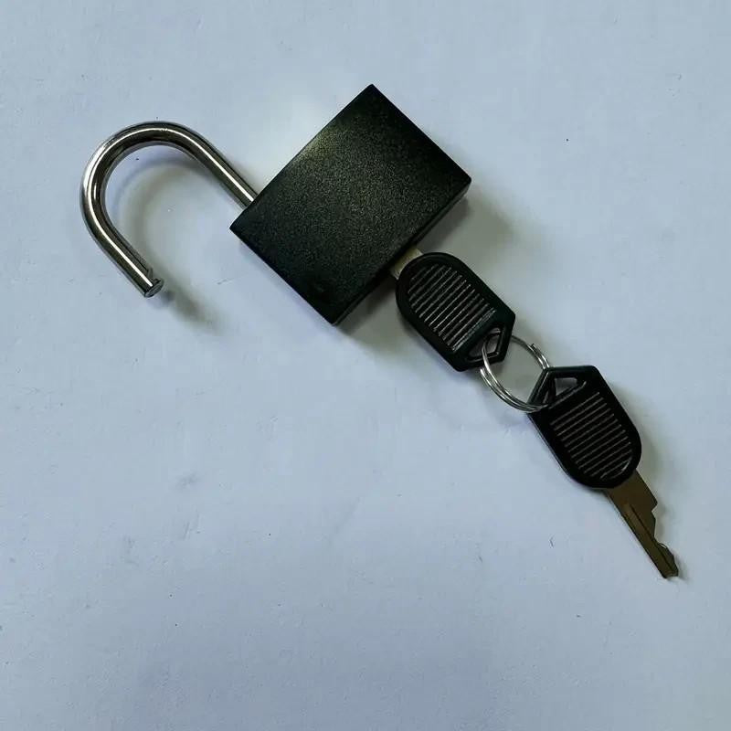 x2 Black Small Metal Security Lock Luggage Case Padlock Backpack Lock UK Stock