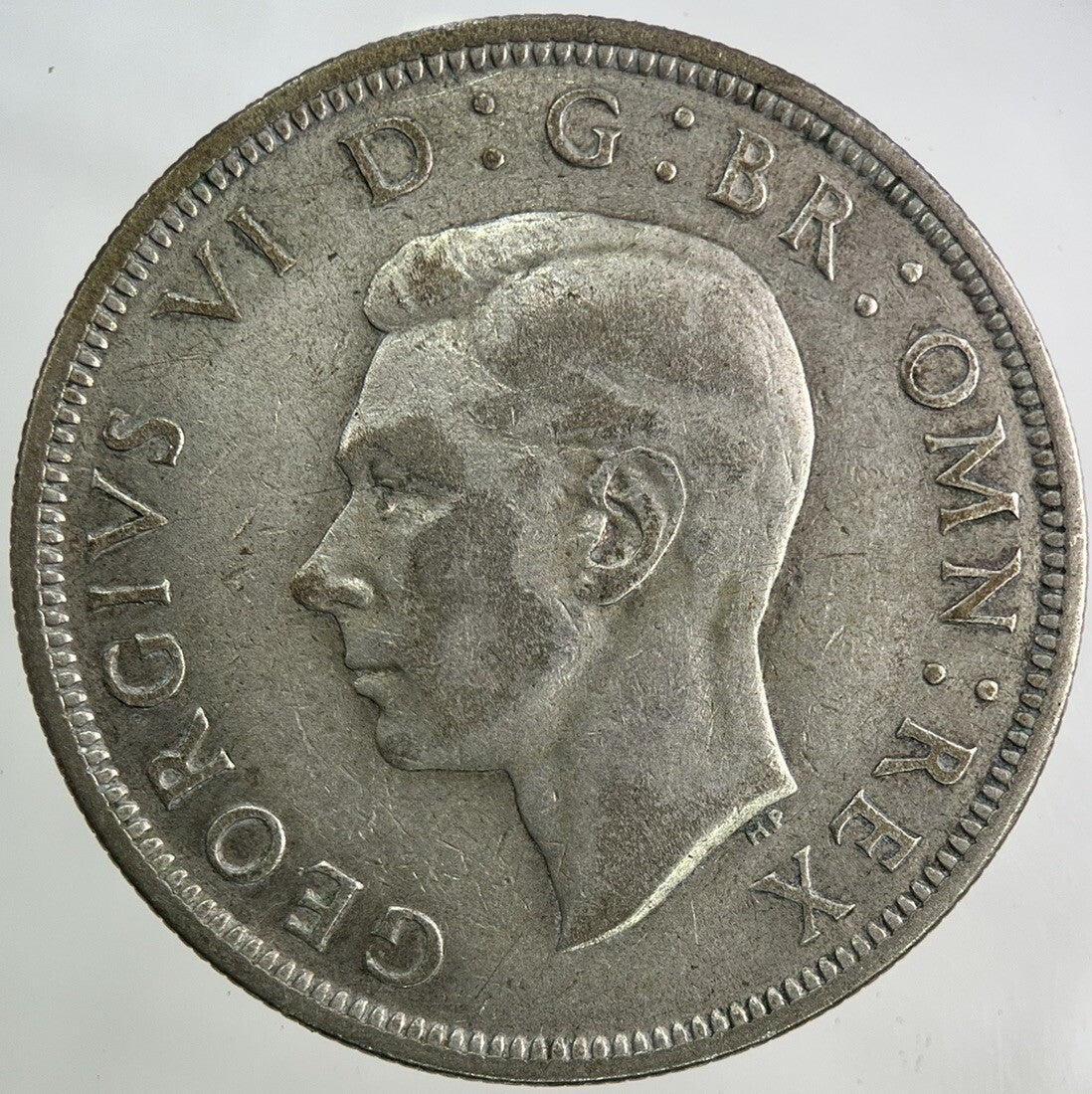 1945 George VI Half - Crown Silver Coin | Fine Collectable Grade