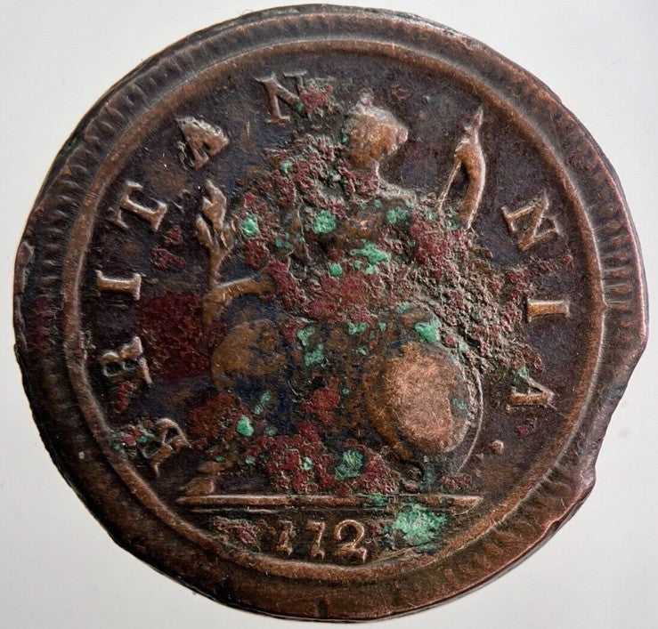 1727 George I 1st Half - Penny Coin | Fine Collectable Grade | a6038