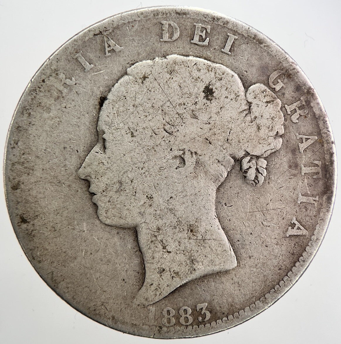1883 Victoria Half - Crown Silver Coin | Collectable Grade