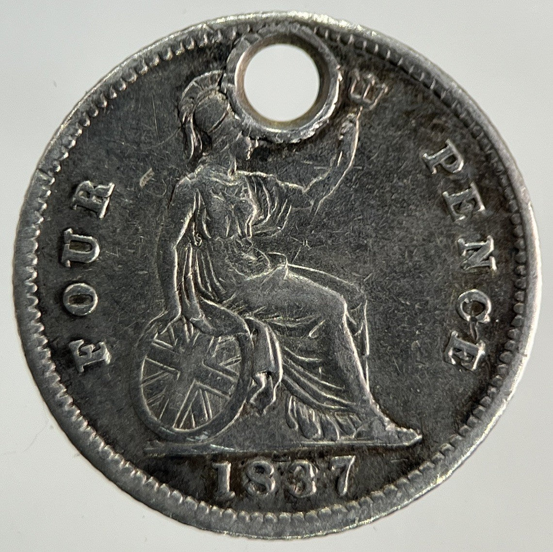 1837 William IV Four - Pence Groat Silver Coin | Very High Grade