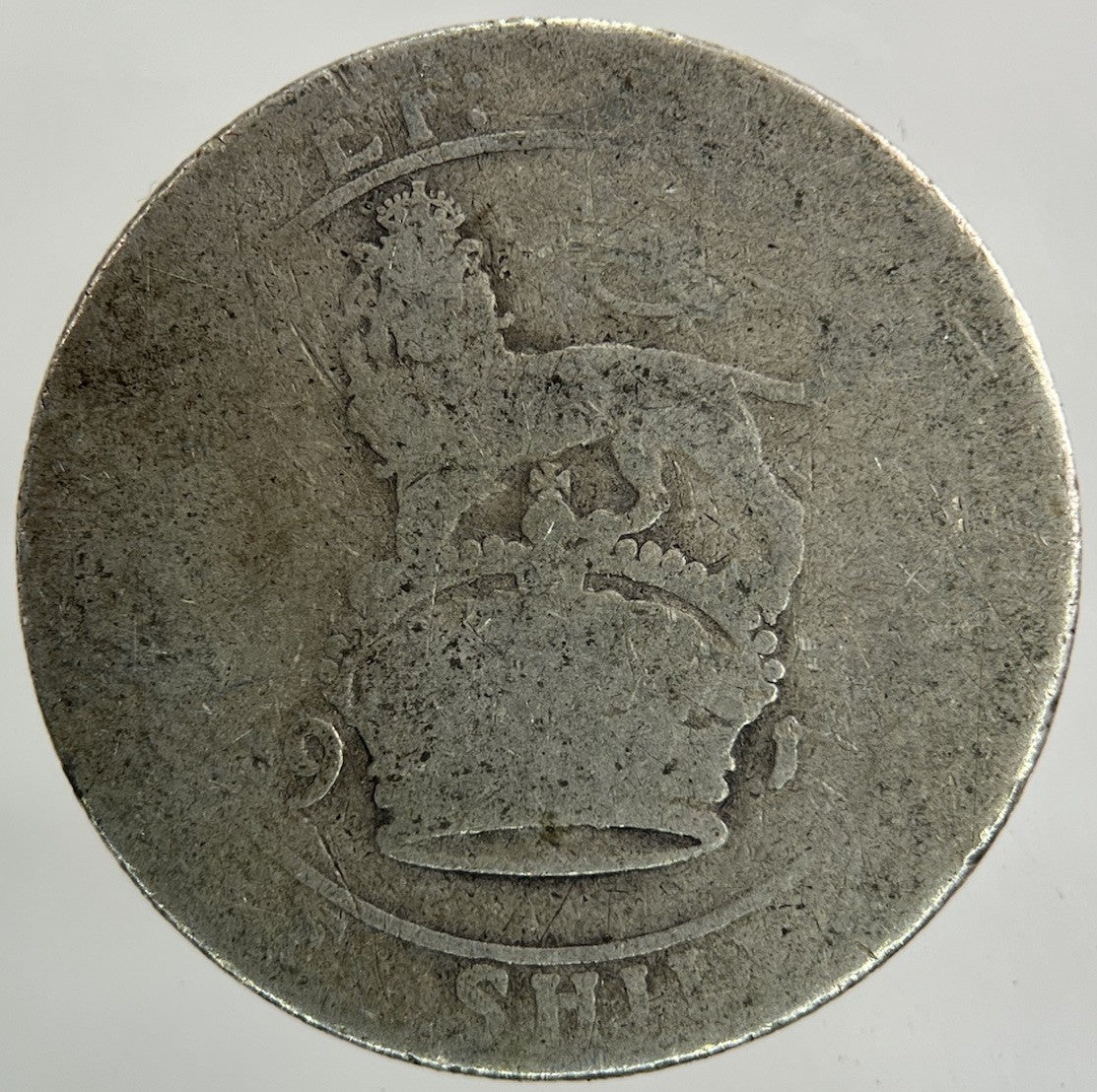 1918 George V Shilling Silver Coin | Fair Grade