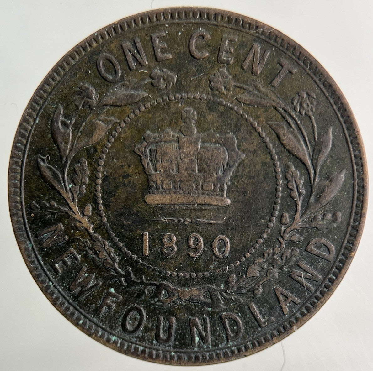1890 Canada New - Foundland One Cent Coin | Fine Collectable Grade