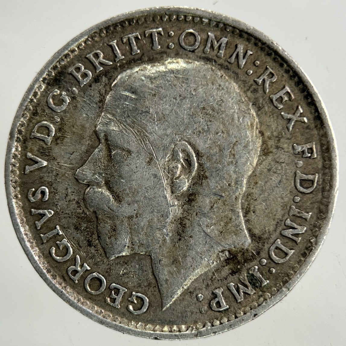 1917 George V Threepence Silver Coin | Very High Grade