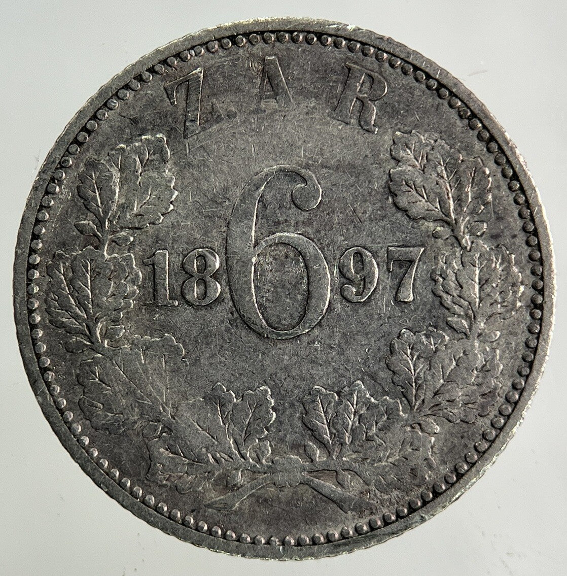 1897 South Africa Sixpence Silver Coin | Collectable Grade