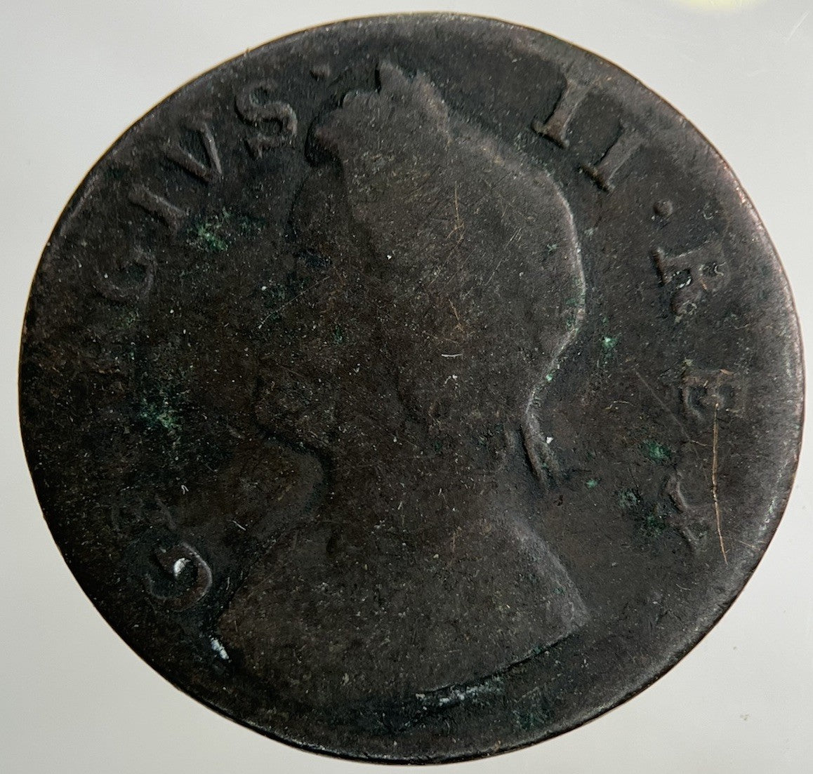 1739 George II 2nd Farthing Coin | Collectable Grade