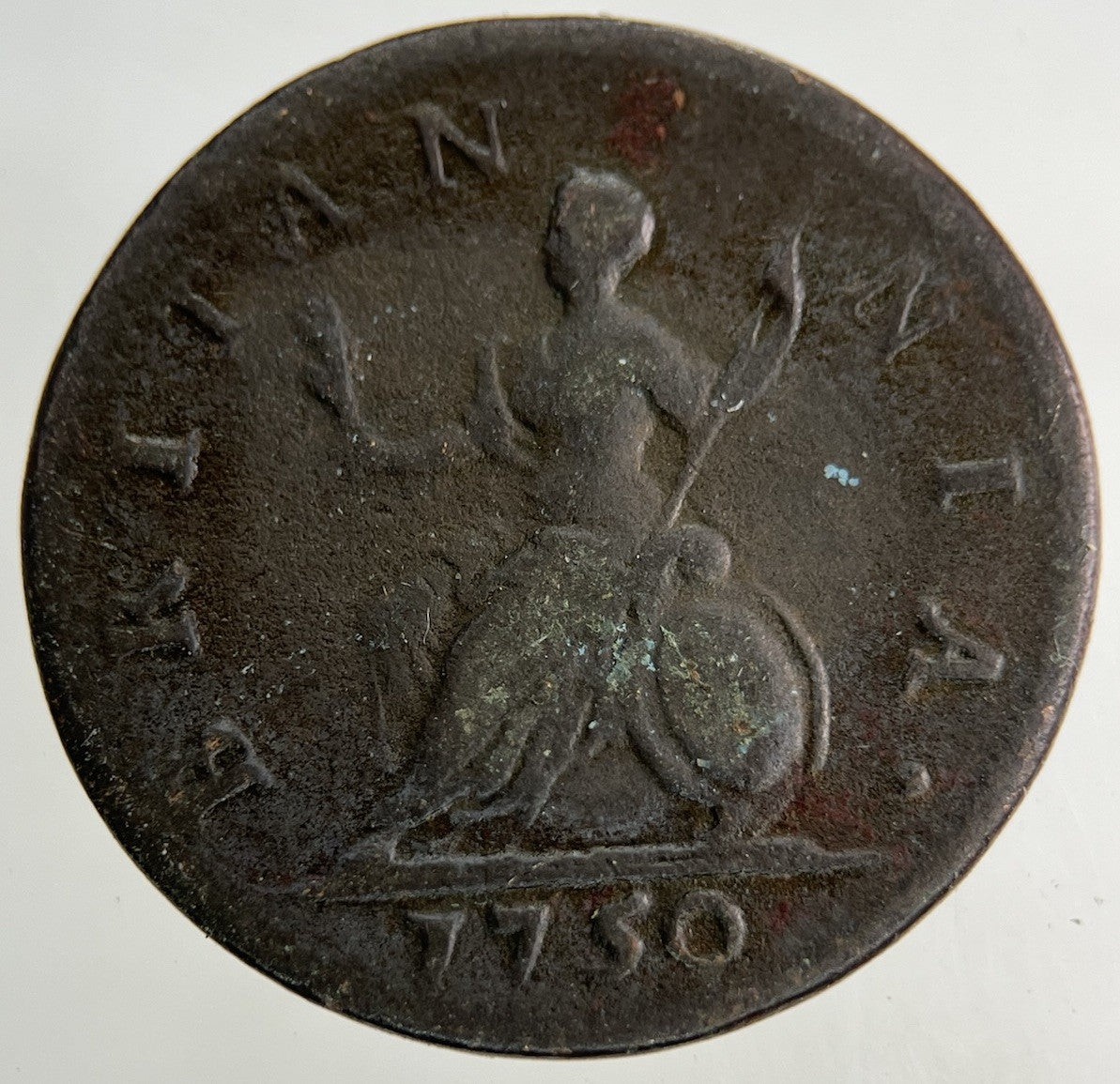 1750 George II 2nd Farthing Coin | Fine Collectable Grade
