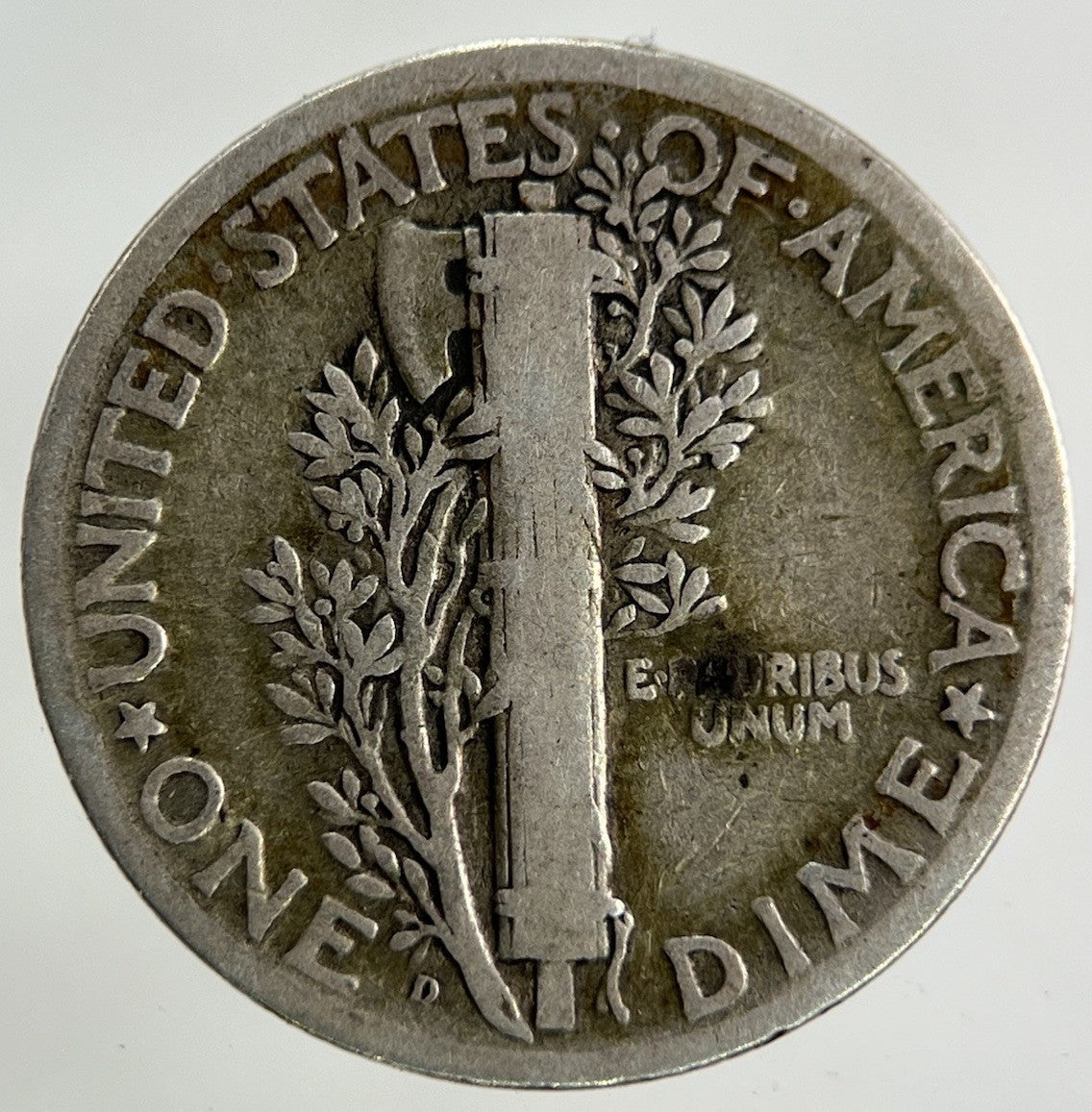 1925 - D US USA Mercury One Dime Silver Coin | Collectable Grade