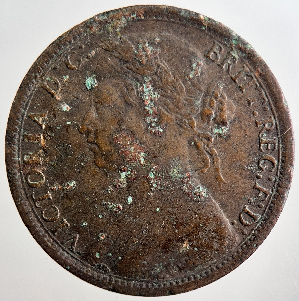 1874 - H Victoria One Penny Coin | Fine Collectable Grade | a3240