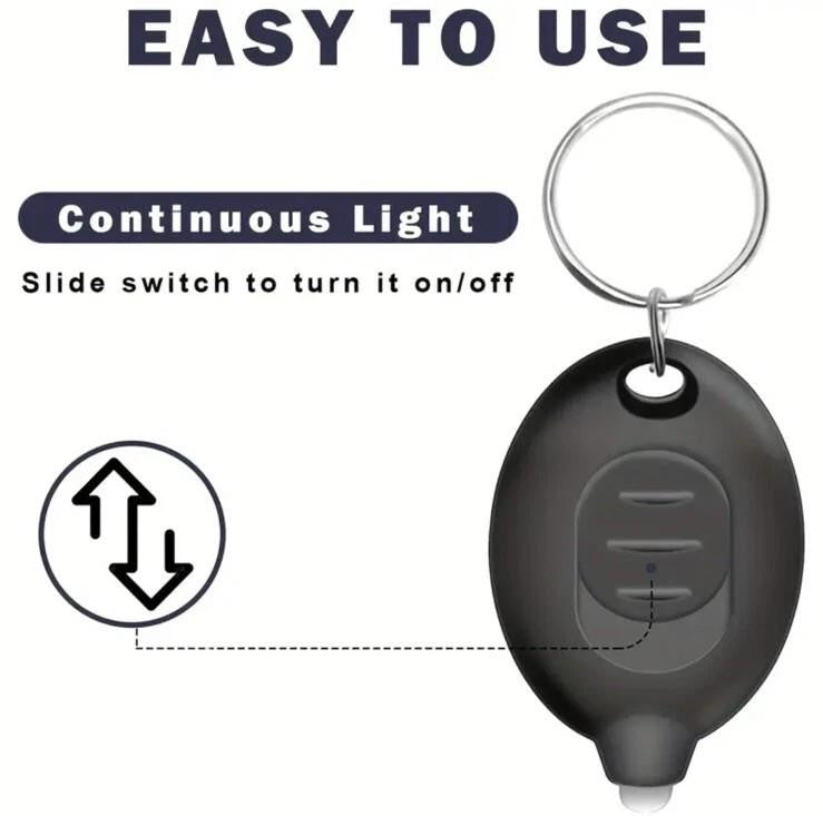 Mini Green Torch Flash - Light Lightweight Keyring Premium Keychain Gift UK