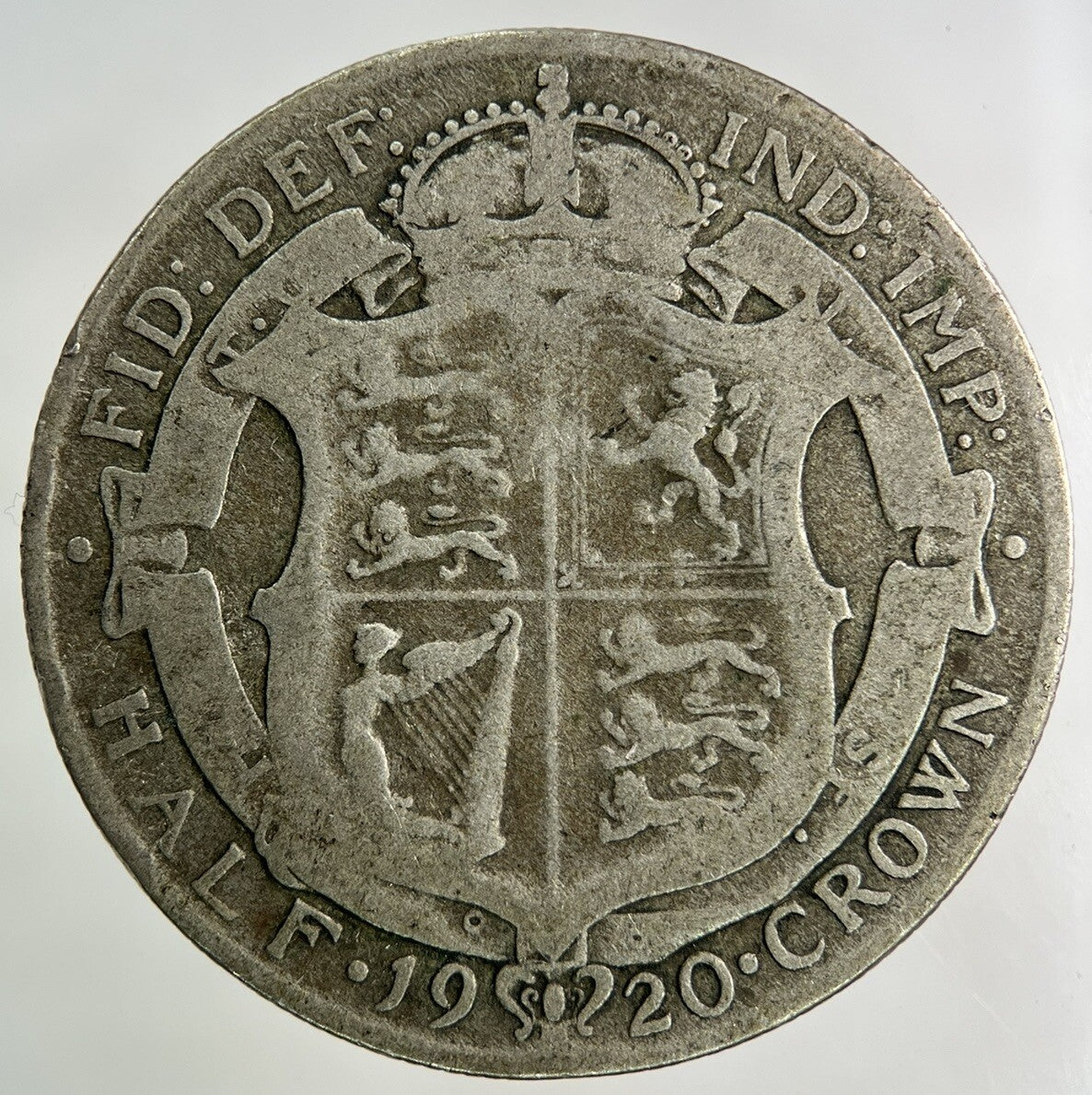 1920 George V Half - Crown Silver Coin | Collectable Grade
