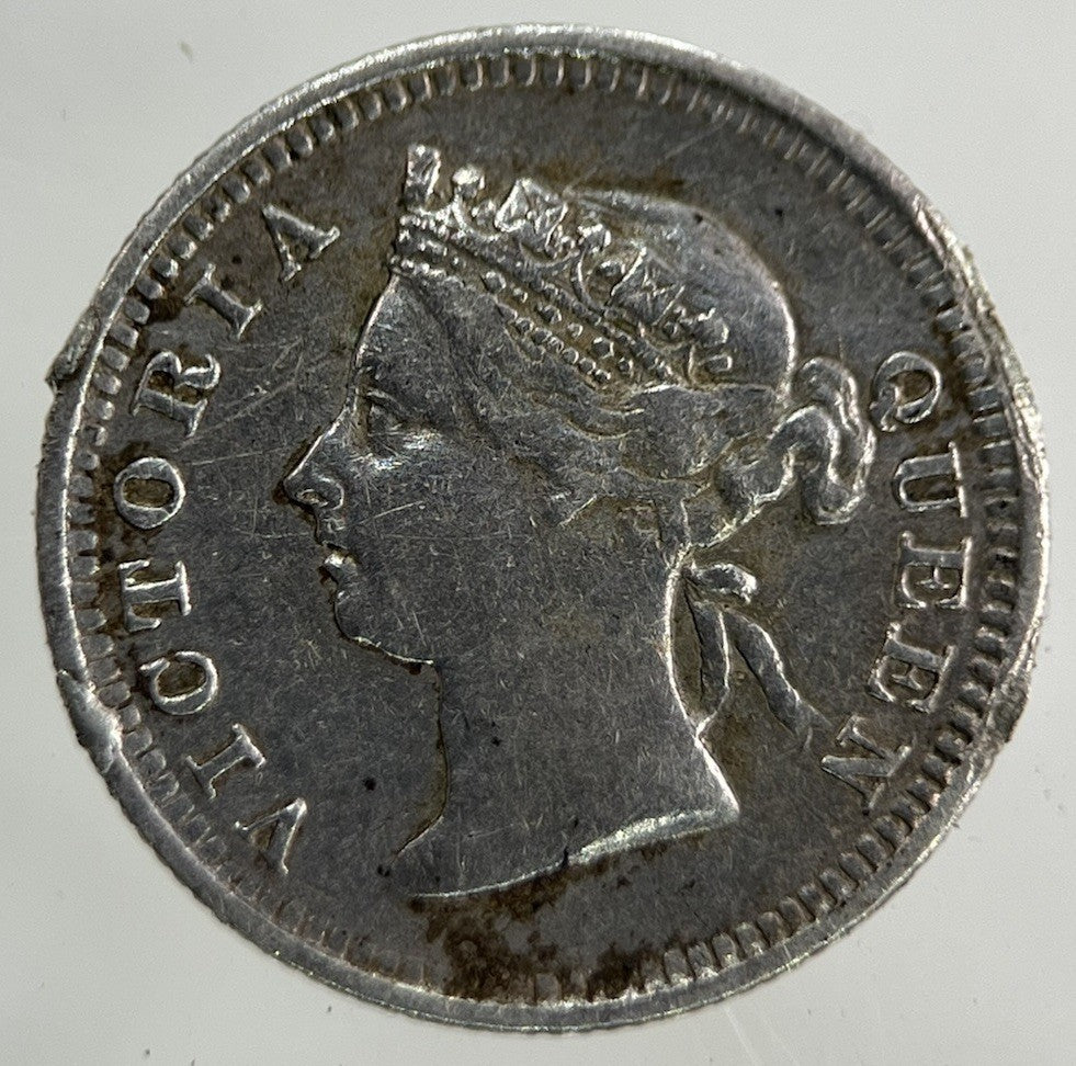 1888 Hong Kong 5 Cents Silver Coin | Collectable Grade