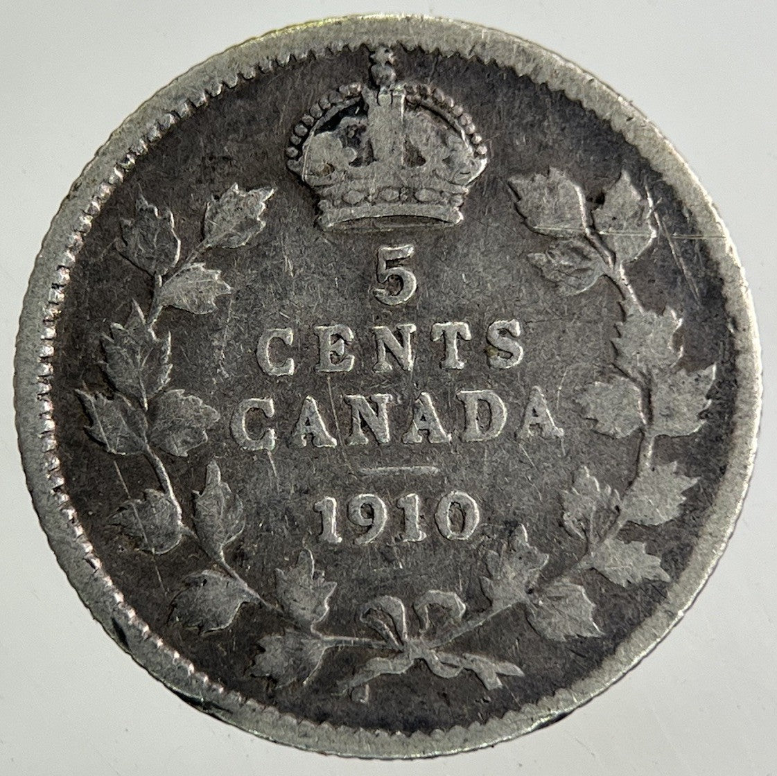 1910 Canada 5 Cents Silver Coin | Collectable Grade
