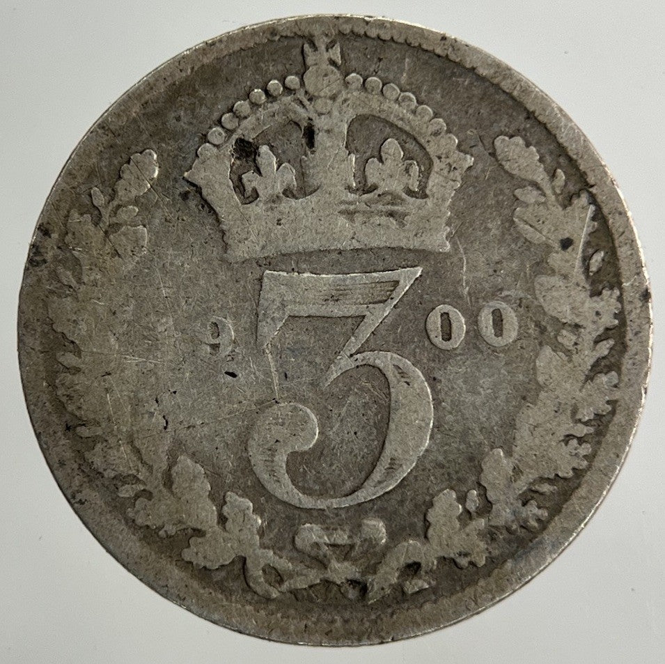 1900 Victoria Threepence Silver Coin | Fair Grade