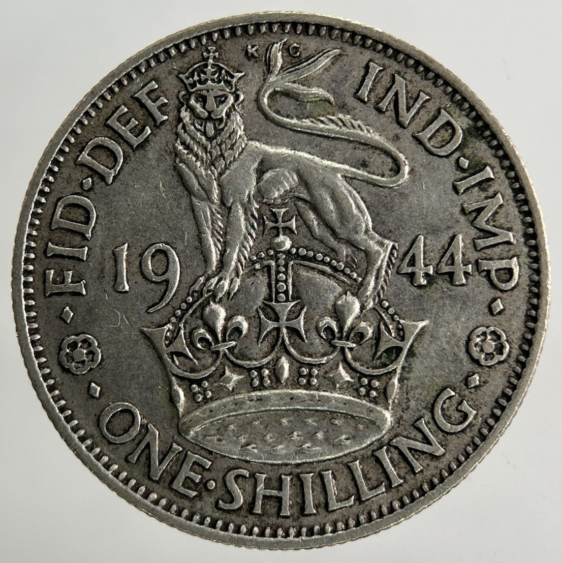 1944 George VI Shilling Silver Coin | Fine Collectable Grade