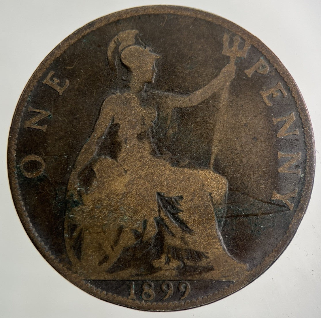1899 Victoria One Penny Coin | Fair Grade