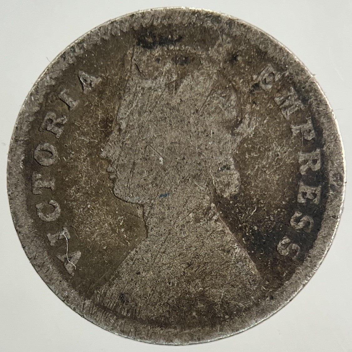 1882 India 2 Annas Silver Coin | Collectable Grade