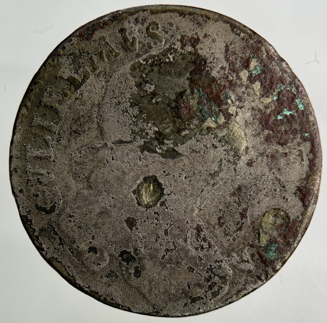 1698 William III 3rd Shilling Silver Coin | Fair Grade