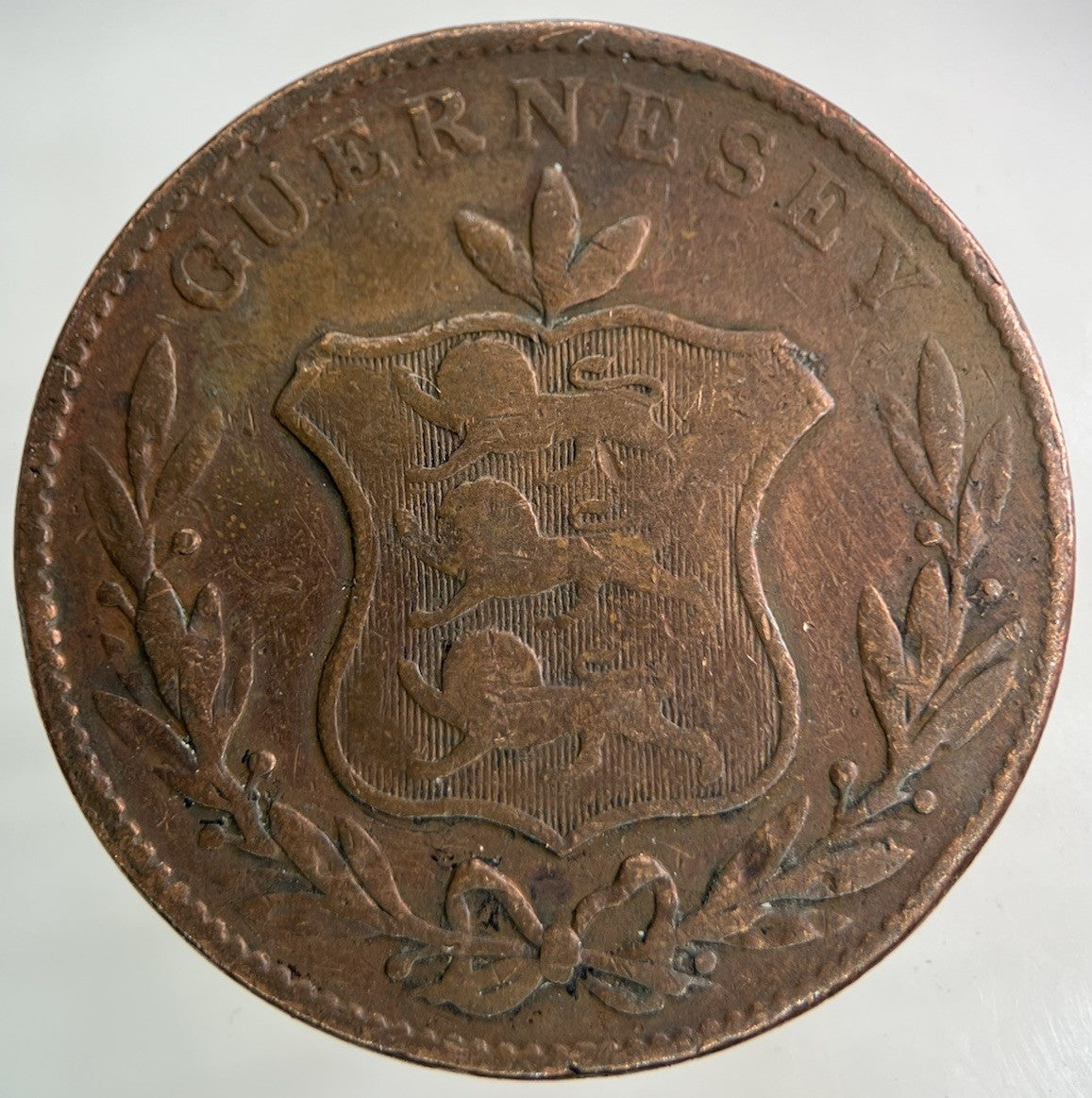 1834 Guernsey 8 Doubles Coin | Collectable Grade