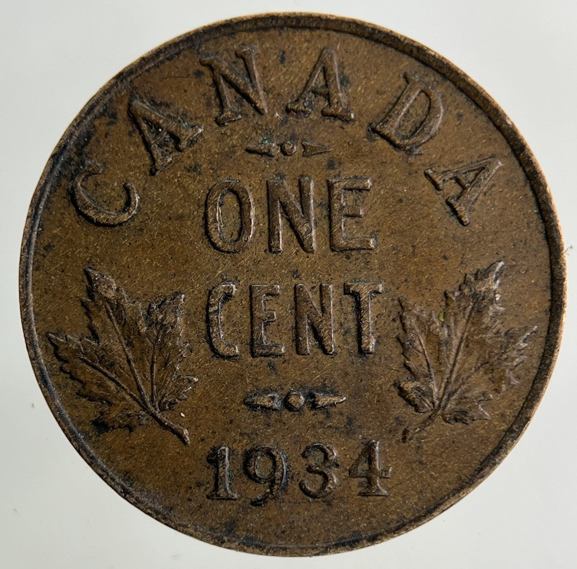 1934 Canada One Cent Coin | Fine Collectable Grade