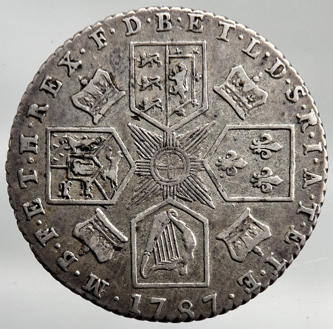 1787 George III 3rd Sixpence Silver Coin | Fine Collectable Grade