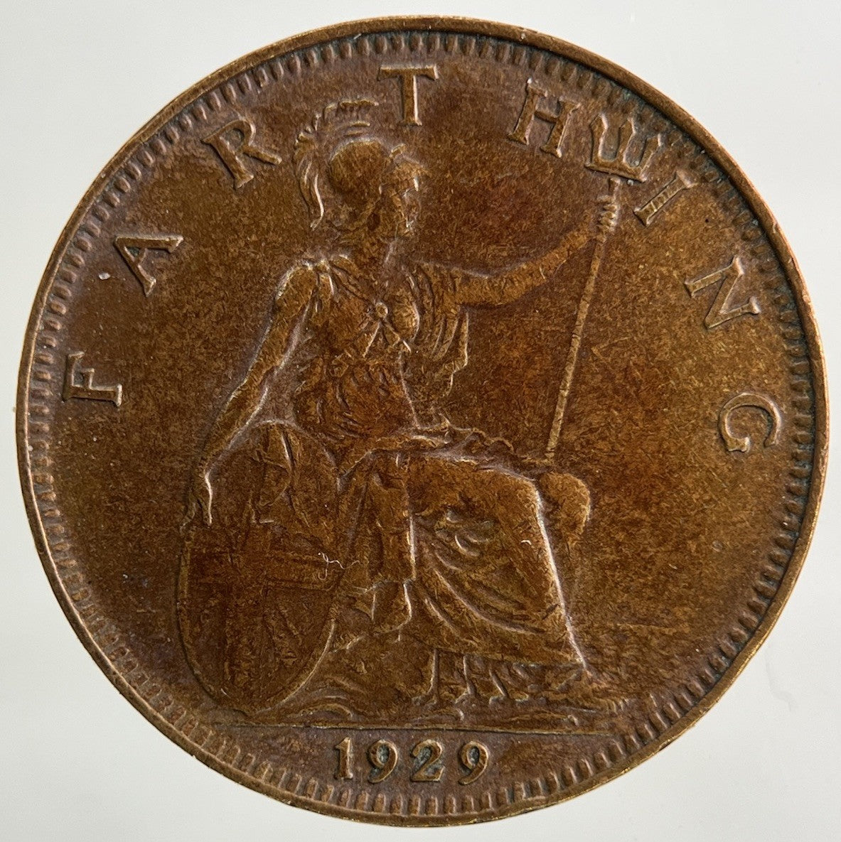 1929 George V Farthing Coin | Fine Collectable Grade
