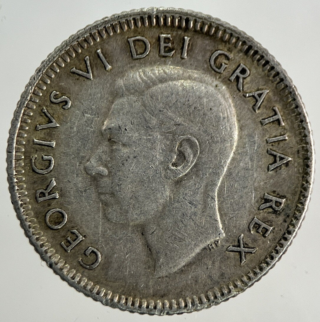 1950 Canada 10 Cents Silver Coin | Fine Collectable Grade