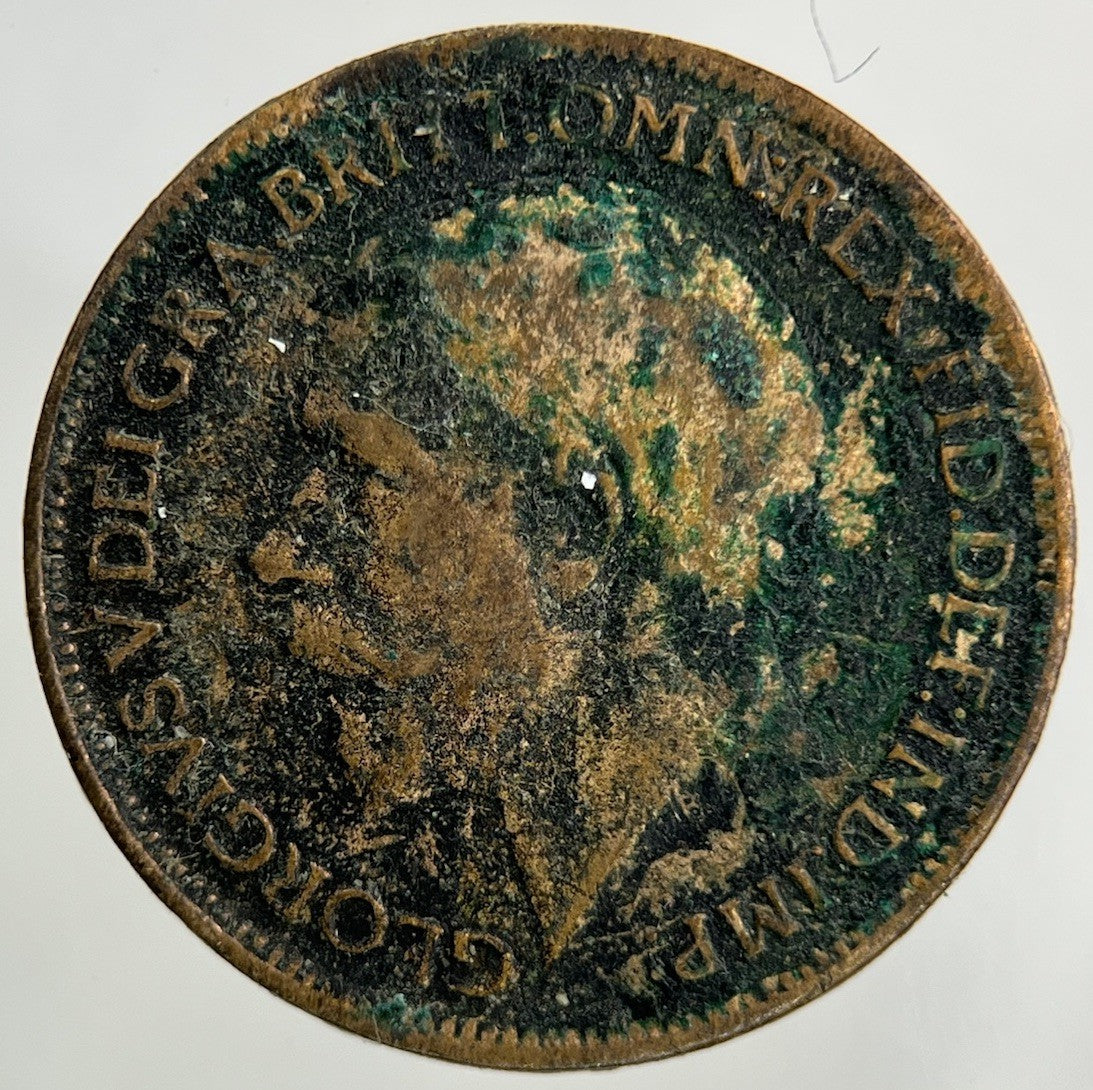 1917 George V Farthing Coin | Collectable Grade